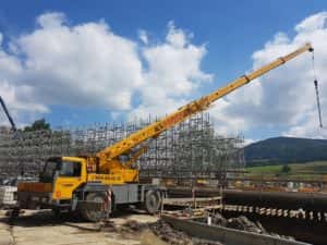 Liebherr LTM 1025 Budowa mostu